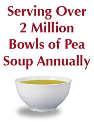 Serving over 2 million bowls of pea soup annually.
